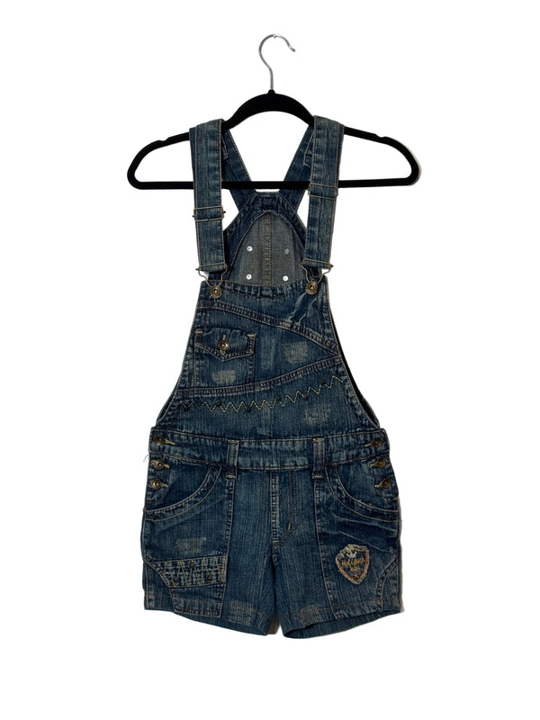 Denim Shorts Overalls
